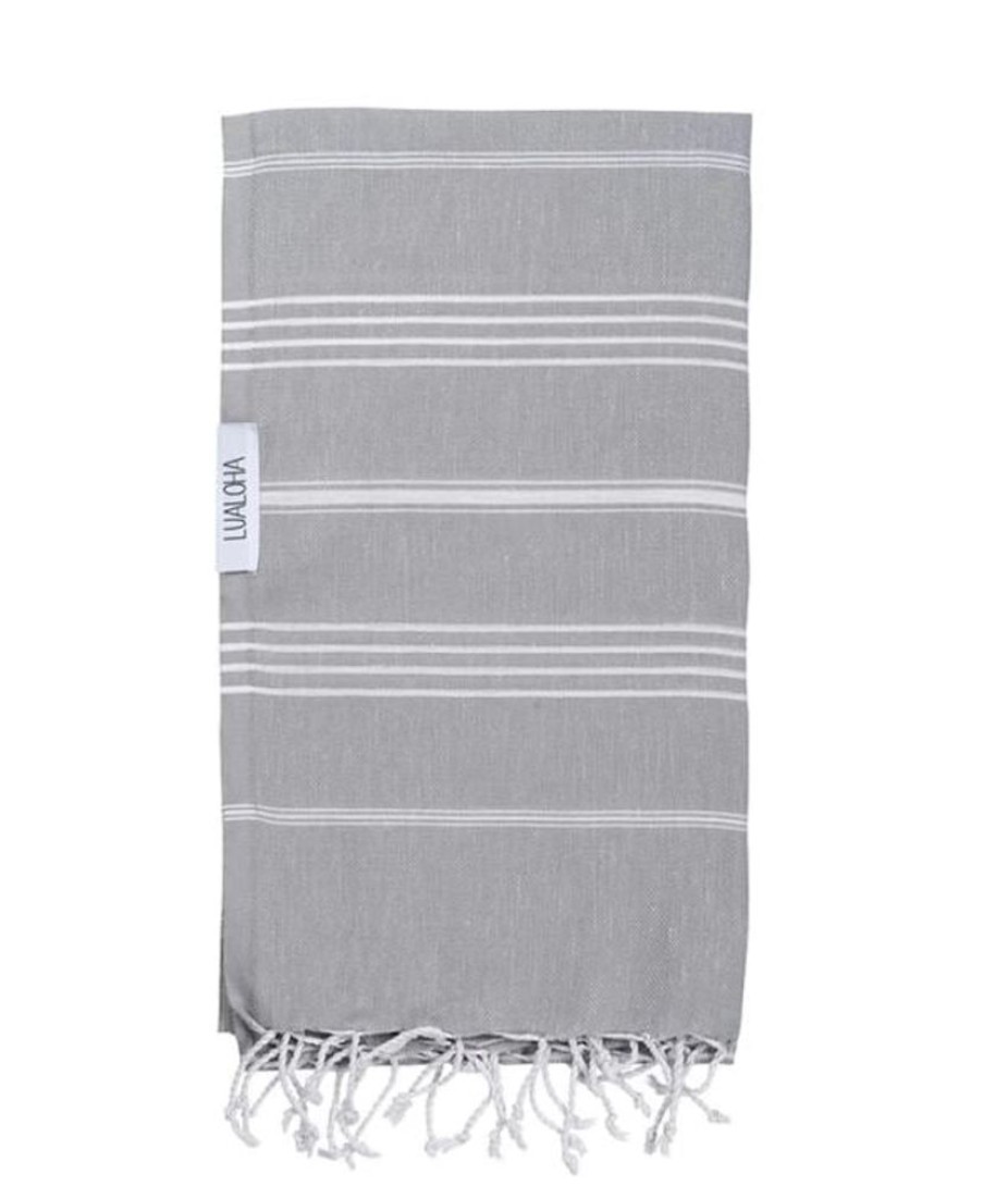 Gear Lualoha | Lualoha Classic Towel-Light Grey