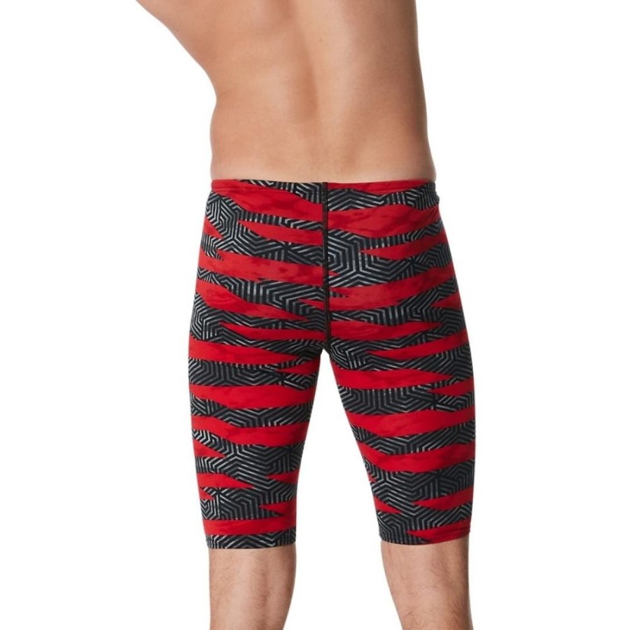 Mens Speedo | Speedo Men'S Jammer Contort Stripes-Red