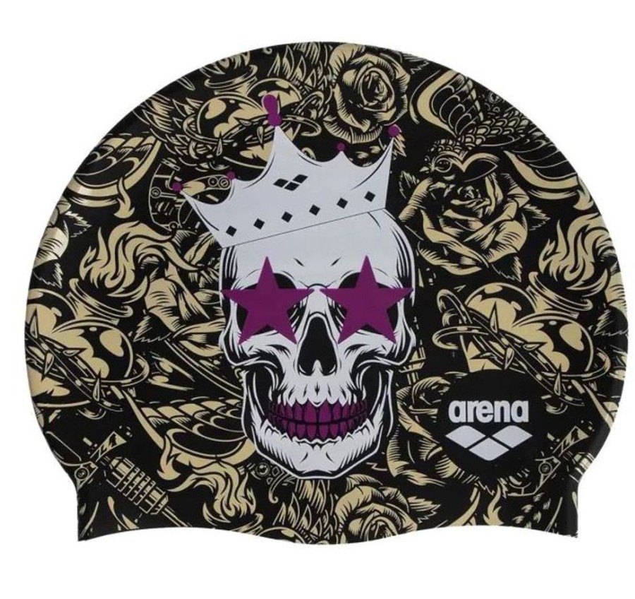 Gear Arena | Arena Swim Cap-Crazy King Skull