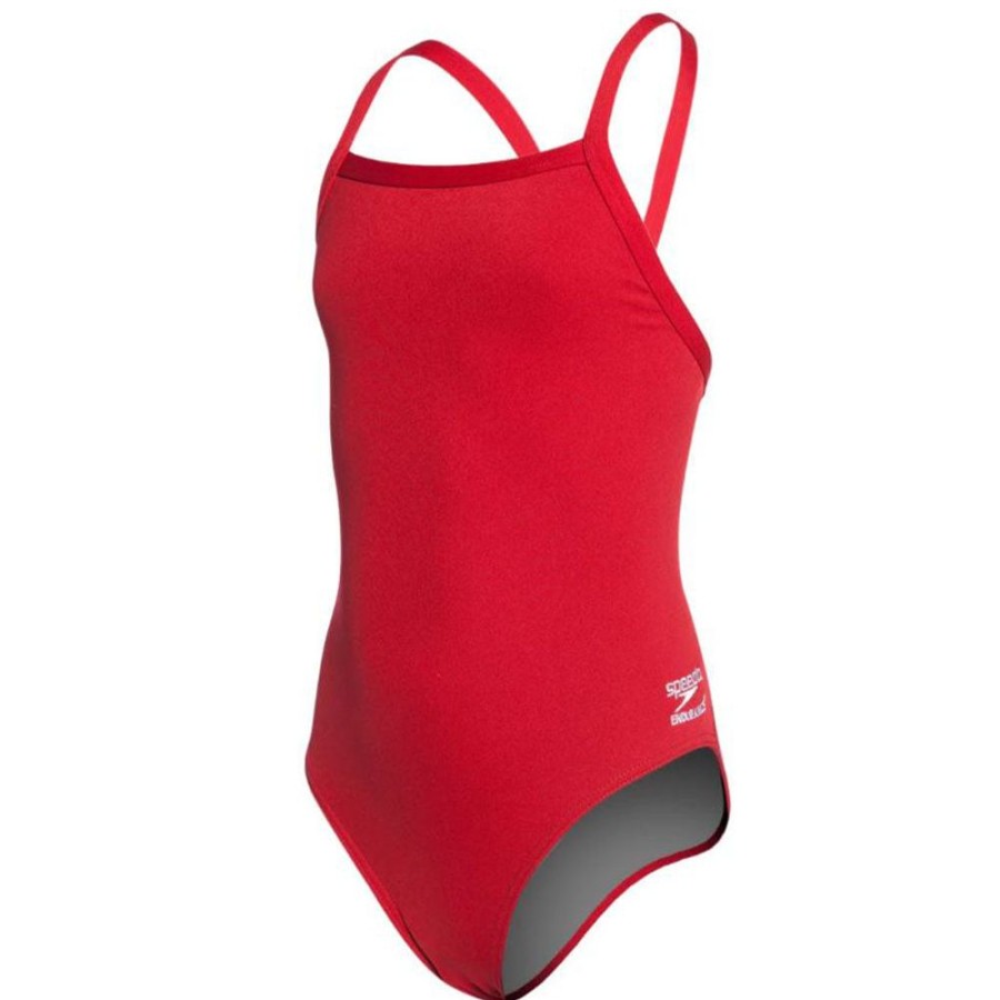 Womens Speedo | Speedo Endurance+ Flyback-Red