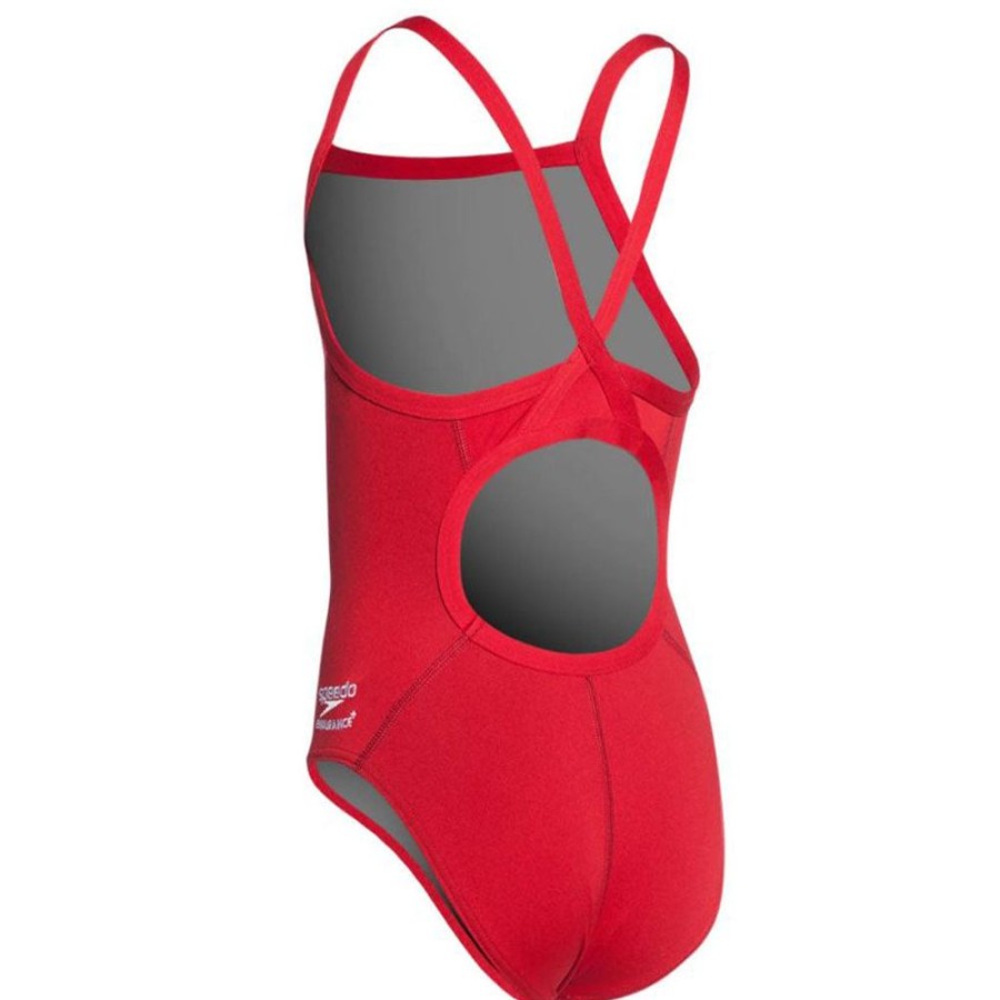 Womens Speedo | Speedo Endurance+ Flyback-Red