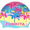 Gear Way Funky | Way Funky Silicone Swim Cap-Polka Palm