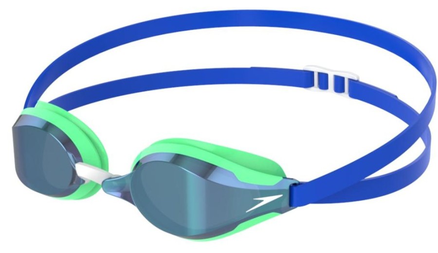 Gear Speedo Adult Training Goggles | Speedo Speed Socket 2.0 Mirrored-Green Blue