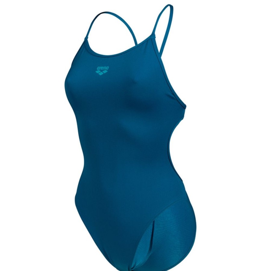 Womens Arena | Arena Solid Lace Back-Blue Cosmo