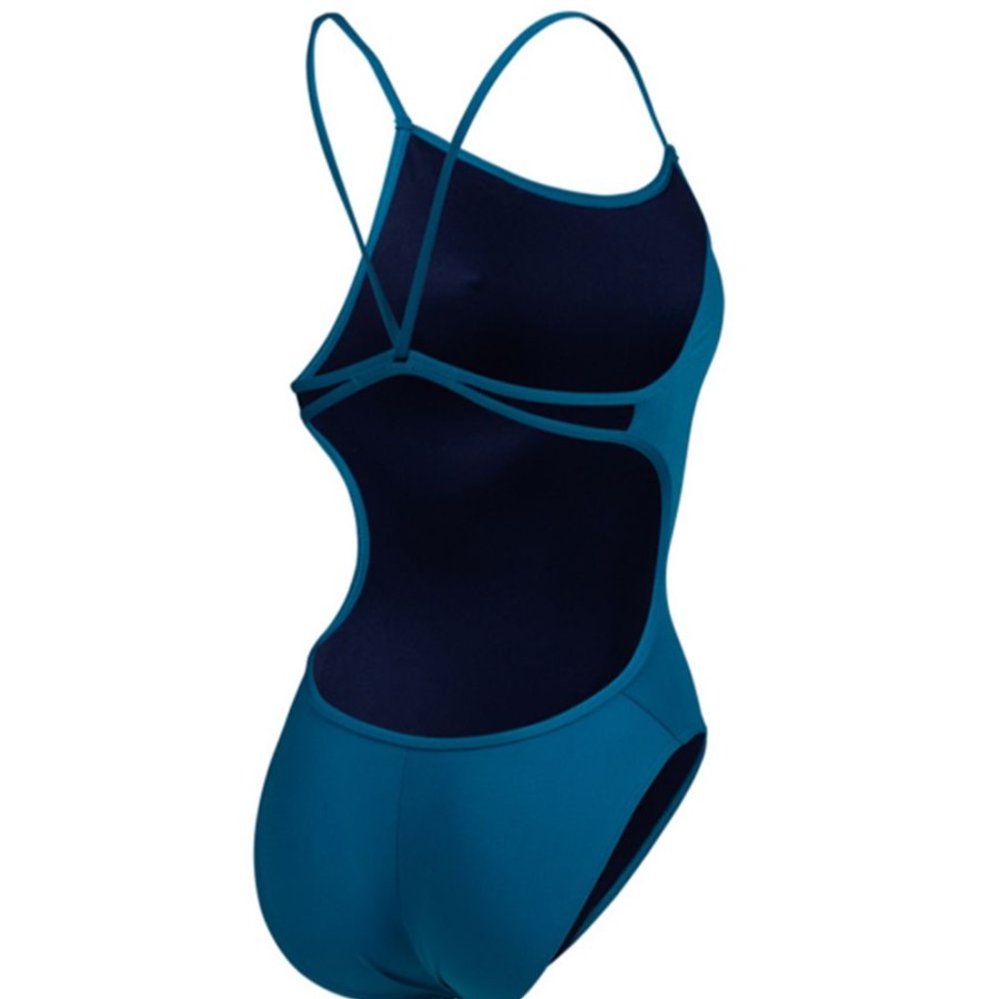 Womens Arena | Arena Solid Lace Back-Blue Cosmo