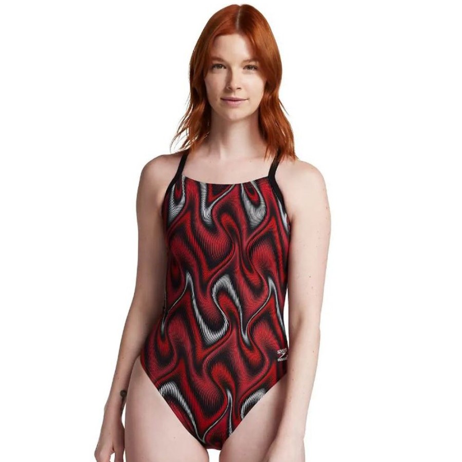 Womens Speedo | Speedo Purpose Flyback-Red