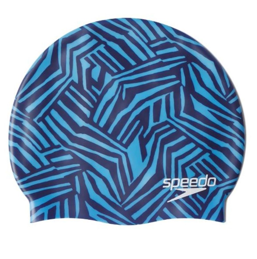 Gear Speedo | Speedo Elastomeric Printed Silicone Cap-Bold Animal Azure