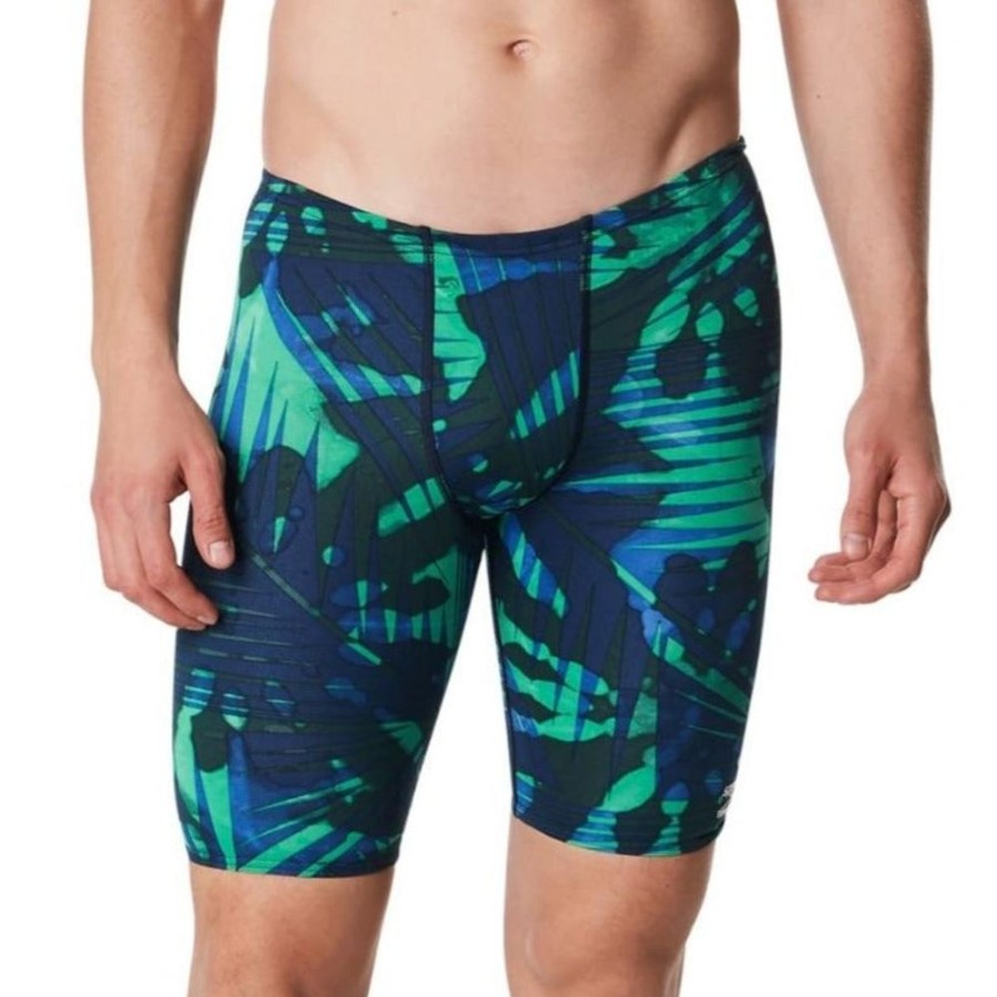 Mens Speedo | Speedo Men'S Reflected Jammer-Blue Green