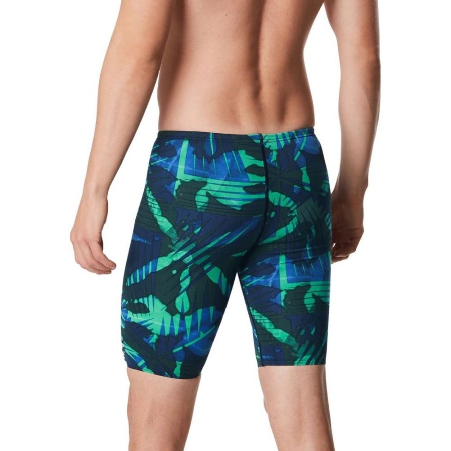 Mens Speedo | Speedo Men'S Reflected Jammer-Blue Green