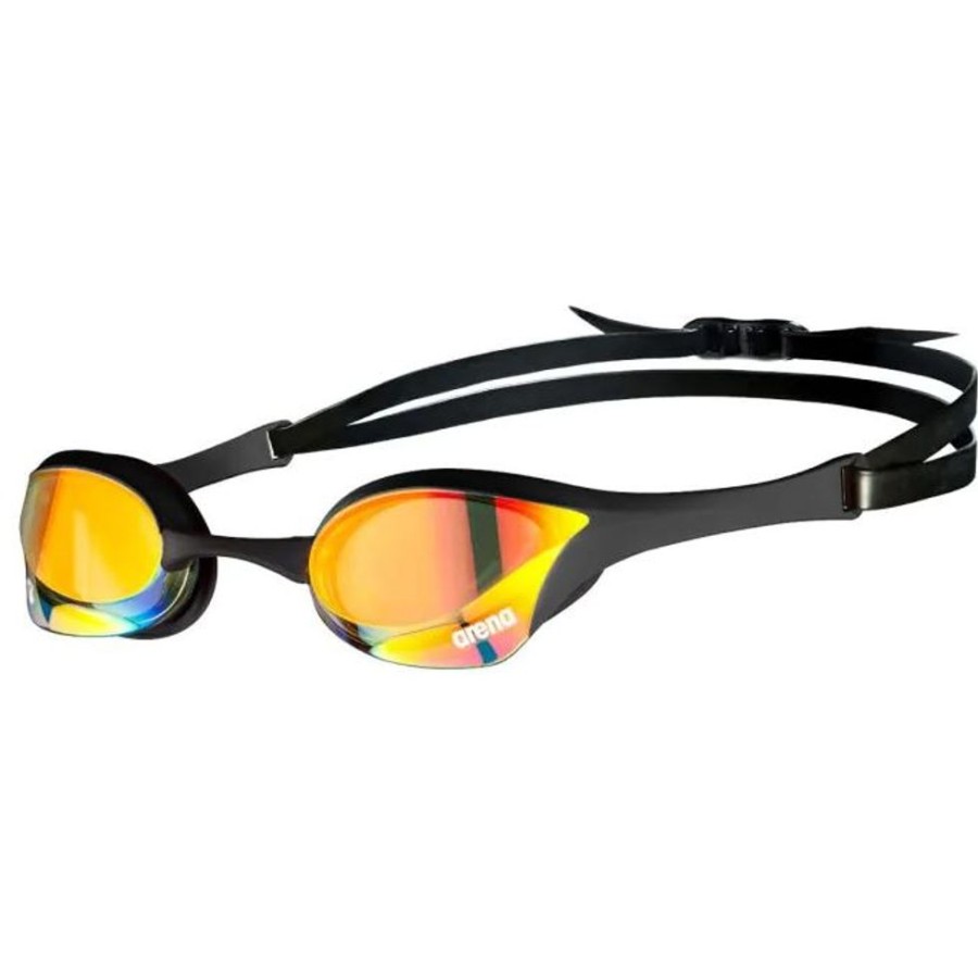 Gear Arena Racing Goggles | Arena Cobra Ultra Swipe Mirror-Black Copper Gold