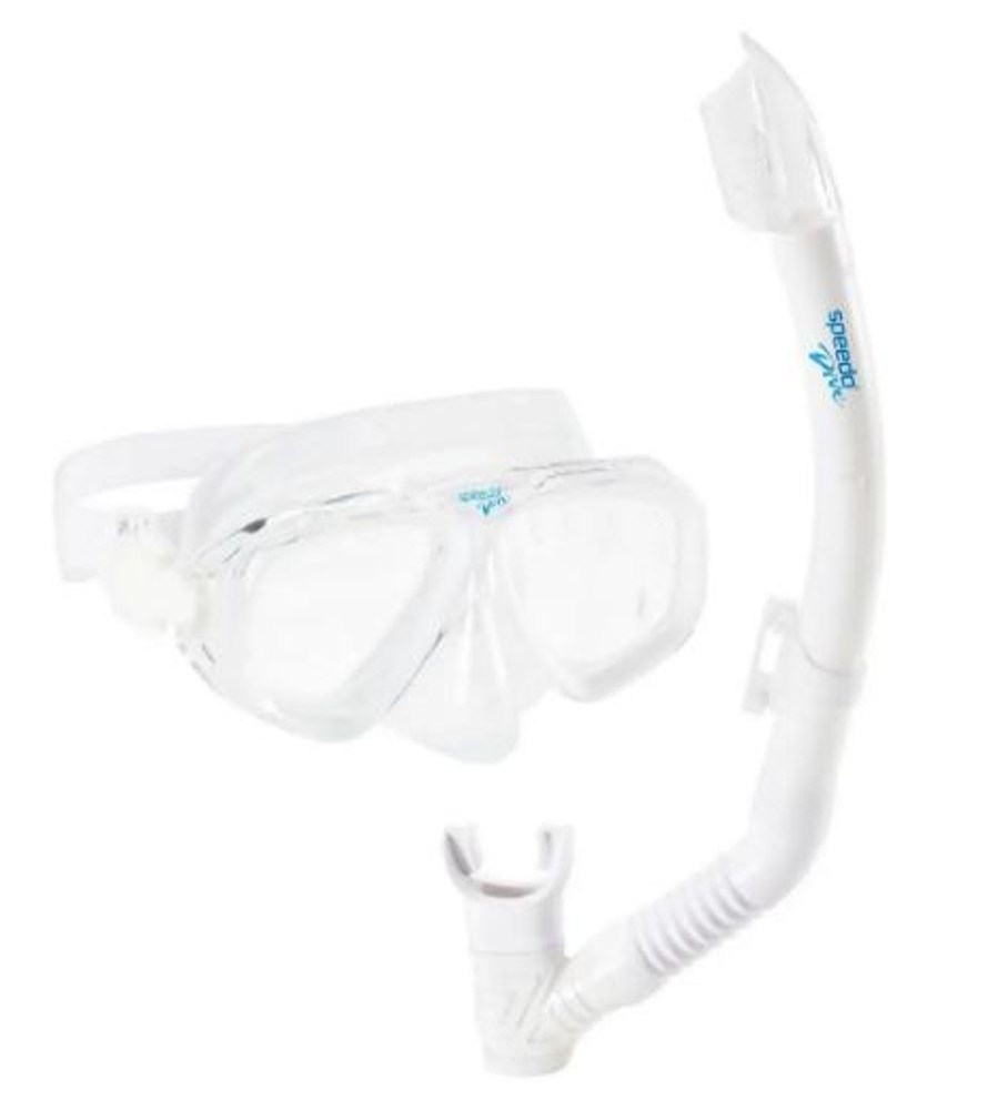 Gear Speedo | Speedo Adult Recreation Mask & Snorkel-White