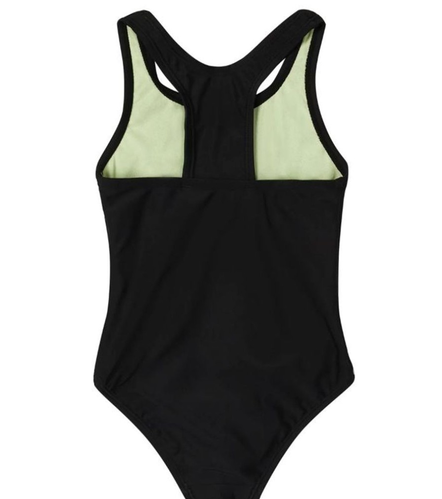 Womens Speedo | Speedo Girl'S Solid Racerback One Piece-Black