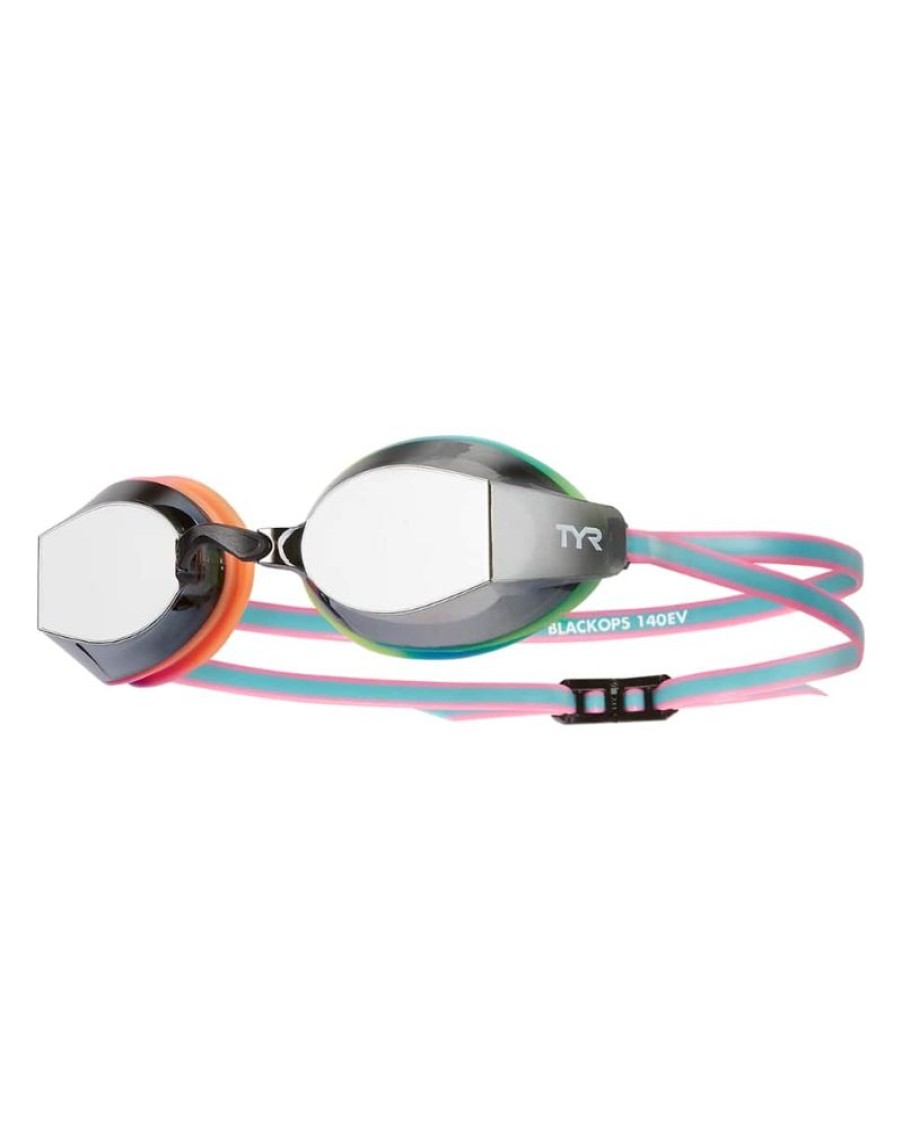 Gear TYR Racing Goggles | Tyr Black Ops 140 Ev Mirrored Racing Goggle-Rainbow