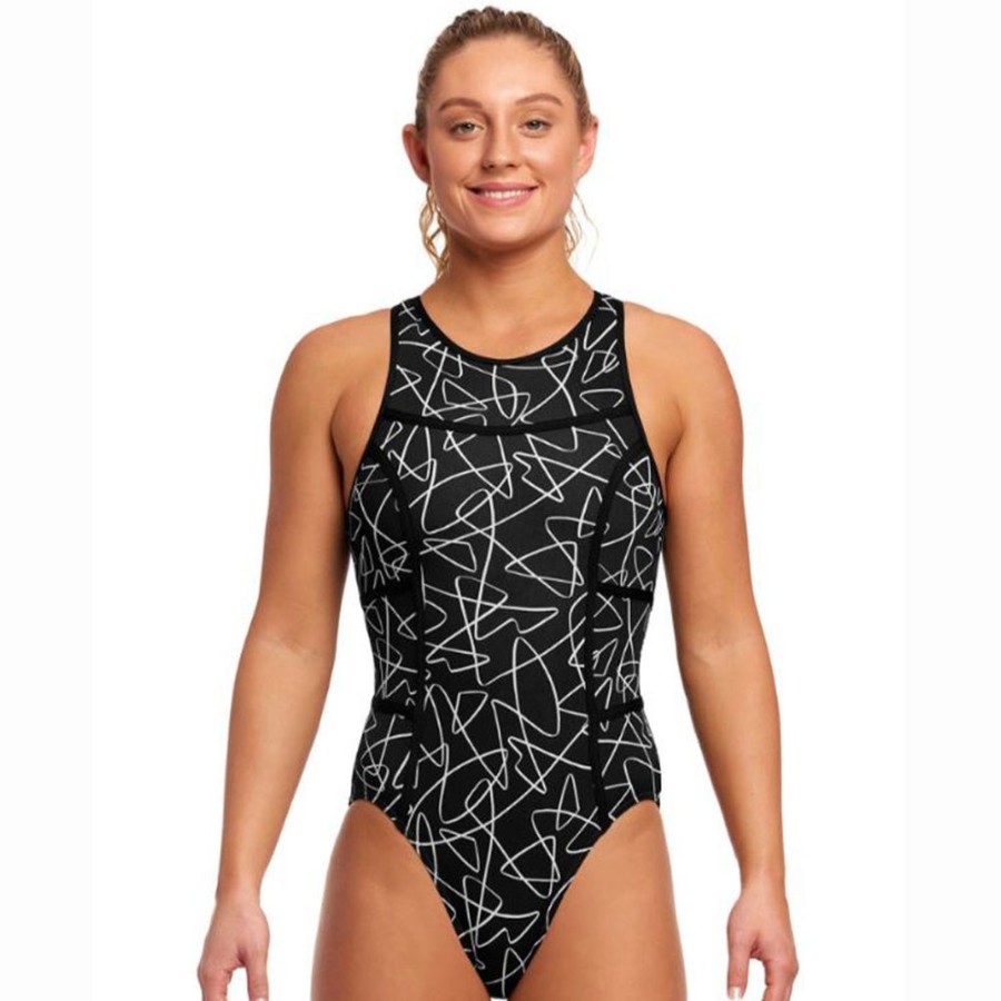 Womens Way Funky | Funkita Women'S Hi Flyer-Texta Mess