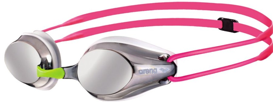 Gear Arena Racing Goggles | Arena Tracks Junior Mirror-Silver White Fuchsia