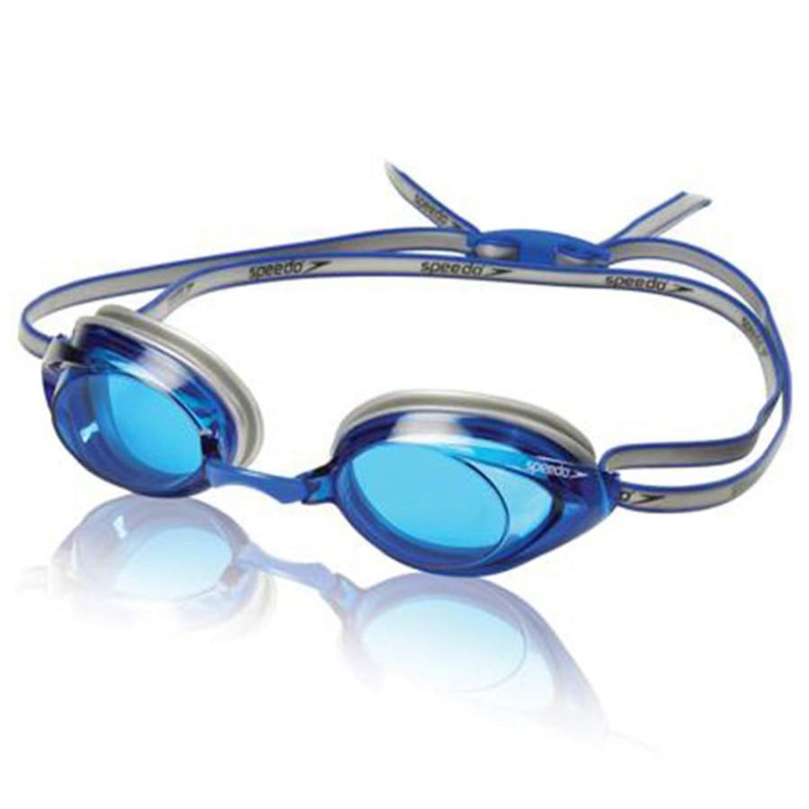 Gear Speedo Adult Training Goggles | Speedo Vanquisher 2.0 Goggle-Silver/Blue