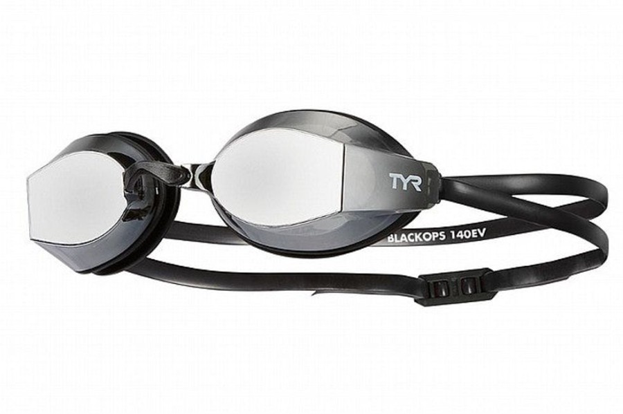 Gear TYR Racing Goggles | Tyr Black Ops 140 Ev Mirrored Racing Goggle-Black