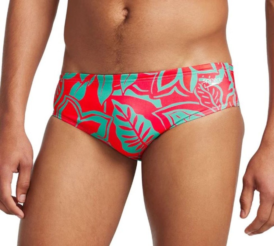 Mens Speedo | Speedo Men'S Printed One Brief Swimsuit-Exploded Floral