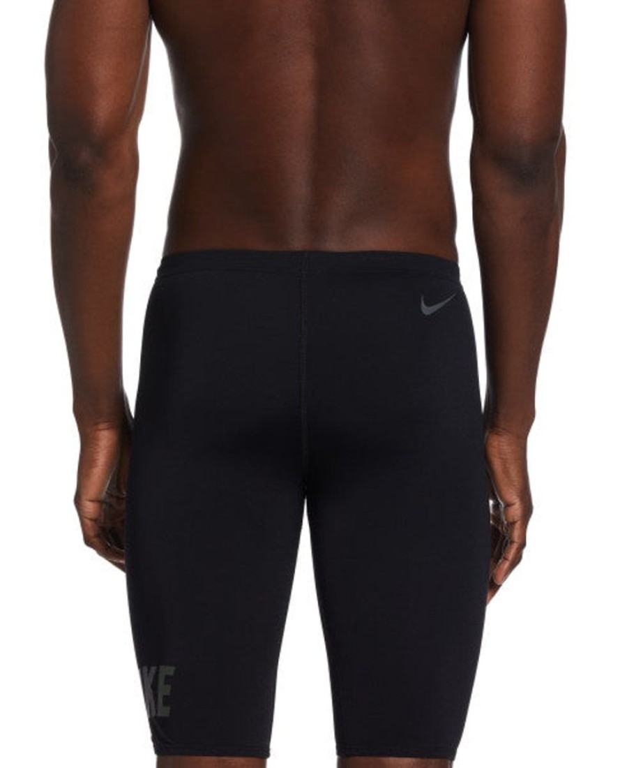 Mens Nike | Nike Men'S Multi Graphic Jammer Swimsuit-Jet Black